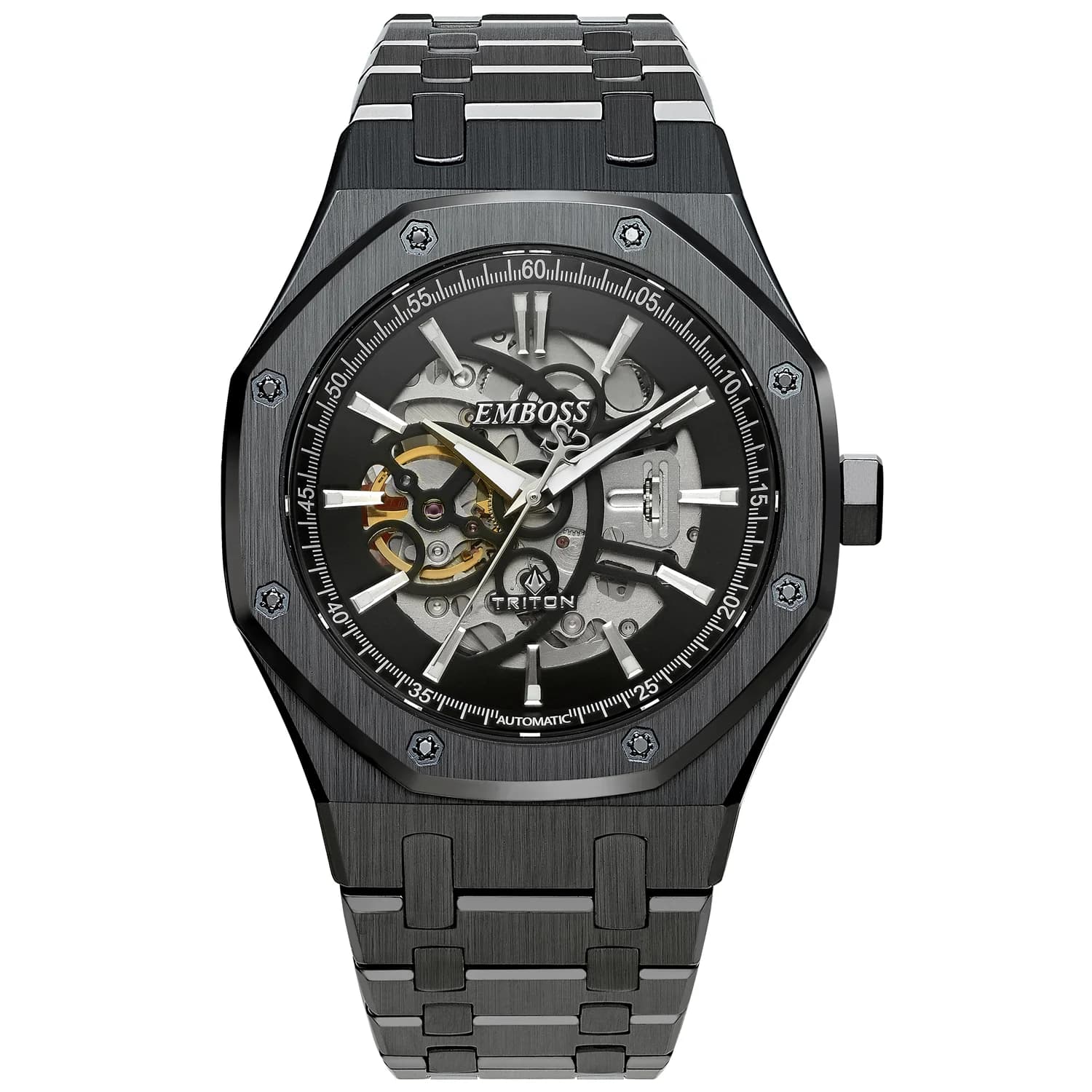 שעון Emboss Triton Automatic EMTRMUBBBMB008 לגברים
