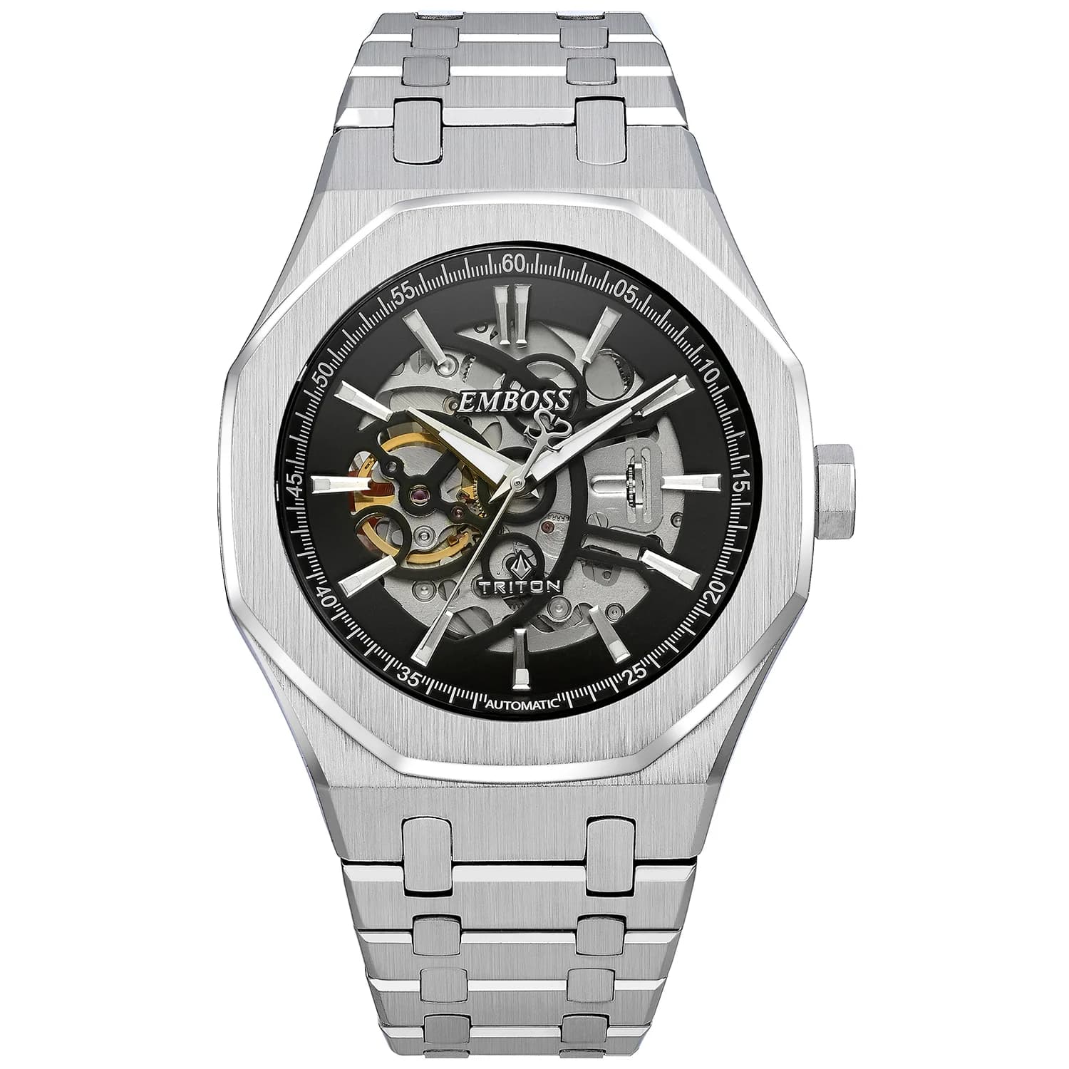שעון Emboss Triton Automatic TRMUSSBMB000 לגברים