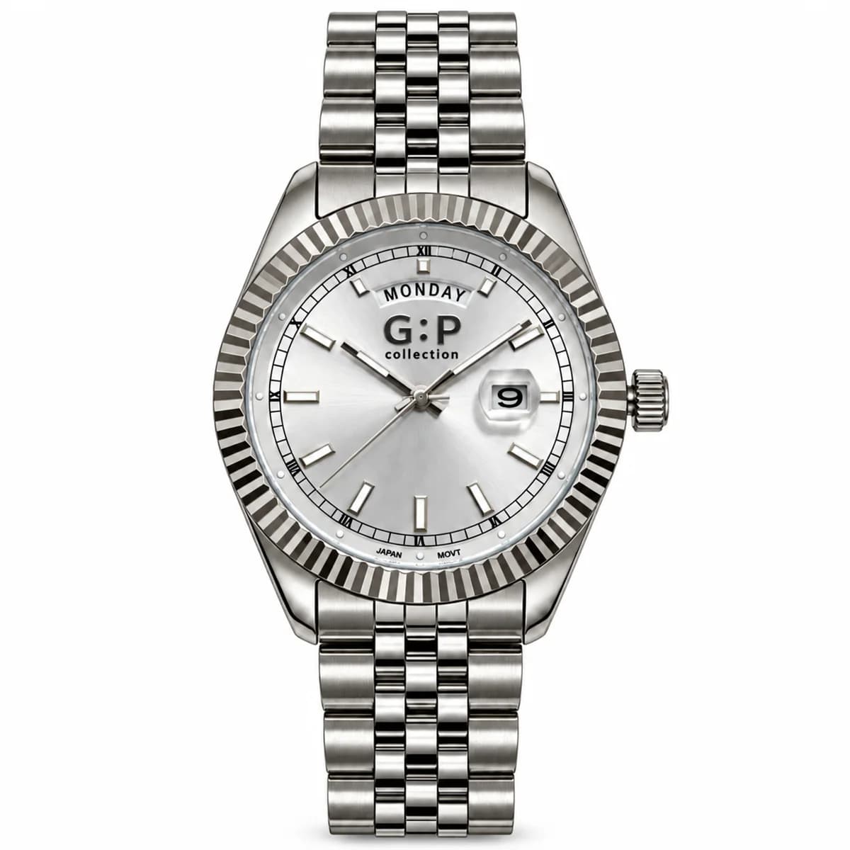 שעון G&P GP13822K-2 — לוח כסוף