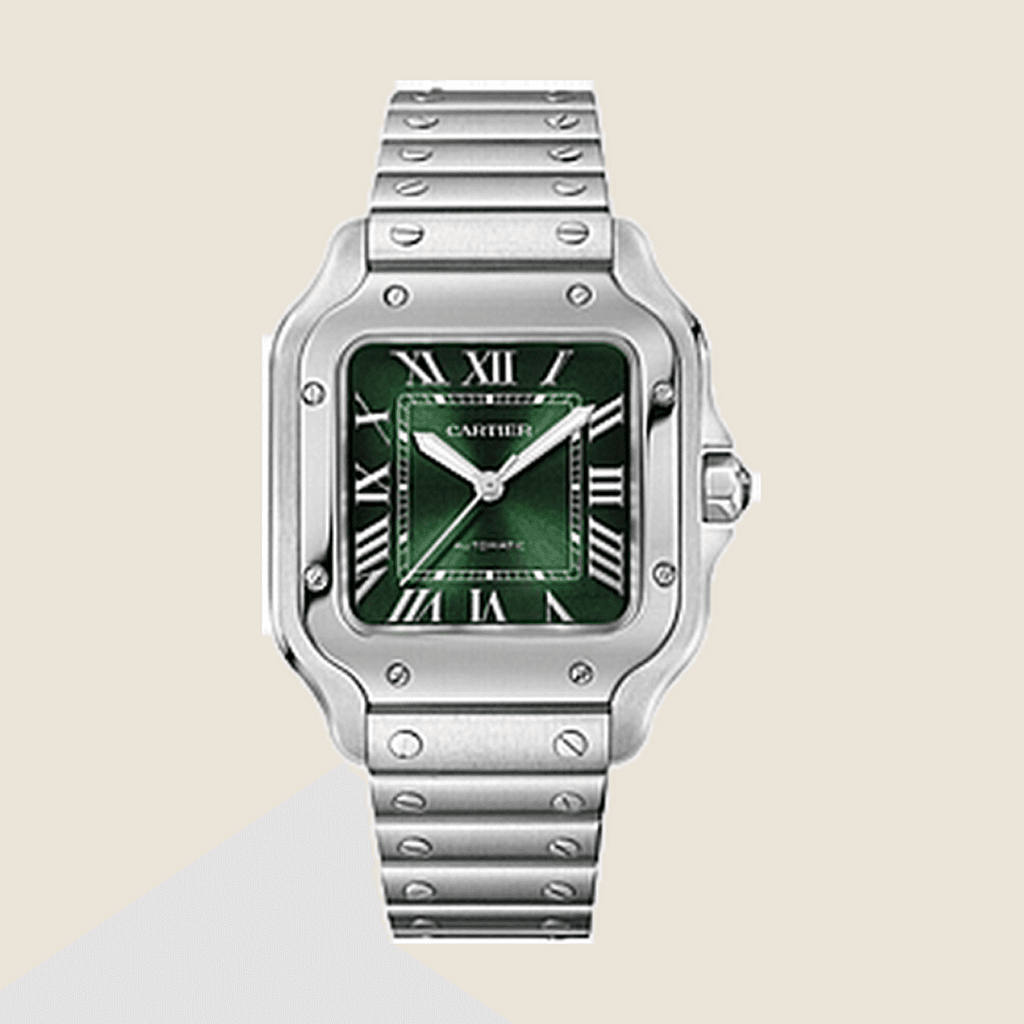 שעון Cartier Santos de Cartier Green Dial WSSA0061 לגבר