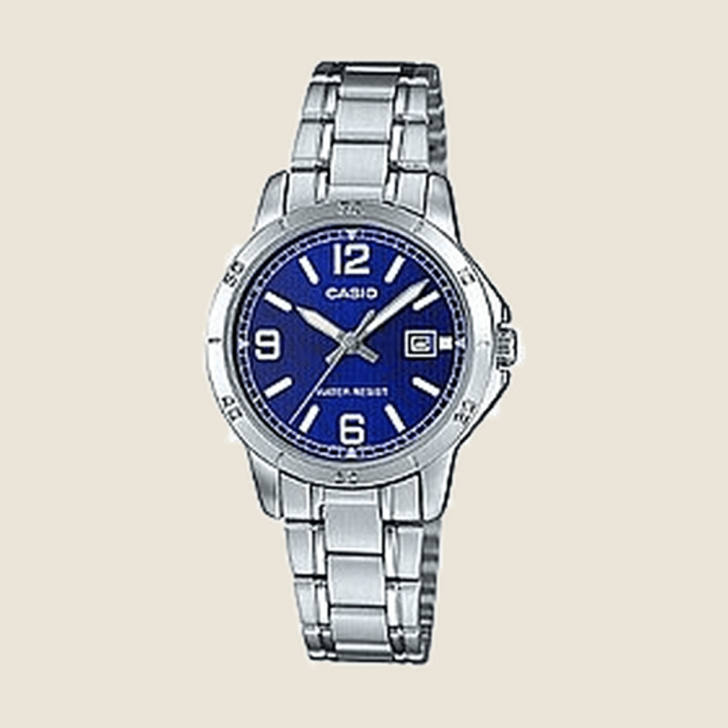 שעון Casio LTP-V004D-2B ליוניסקס — LTP-V004D-2B | Dialoria