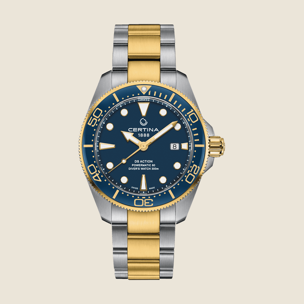 שעון Certina DS Action Diver 43mm C032.607.22.041.00 לגברים — Powermatic 80, 300m, ISO 6425 | Dialoria