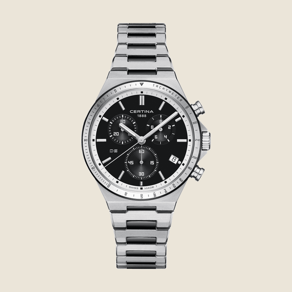 שעון Certina DS-7 Chronograph C043.417.22.051.00 לגברים — קוורץ, פלדת אל-חלד, ספיר | Dialoria