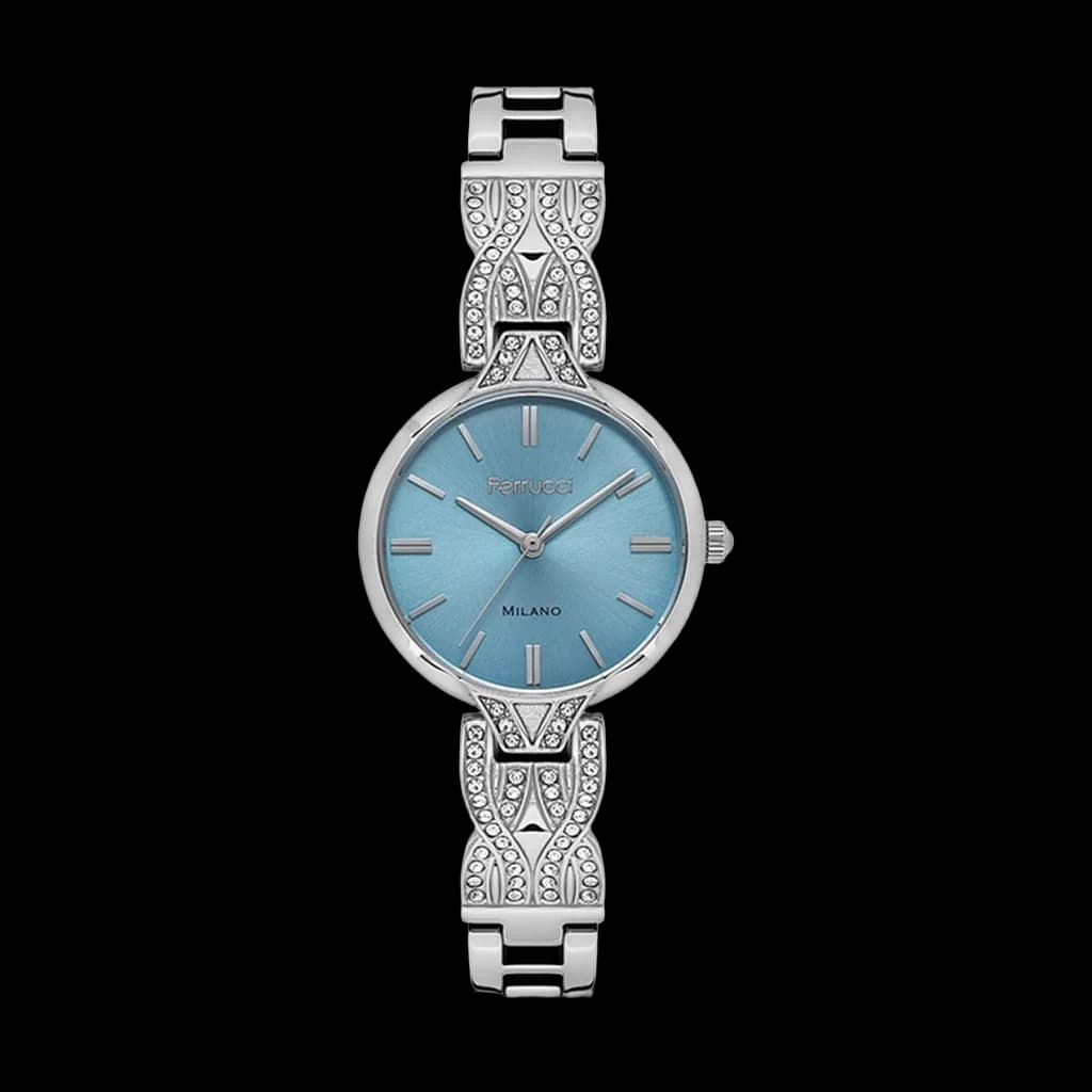 שעון לאישה Ferrucci Milano FR3692-05 צמיד תכשיט משובץ קריסטלים