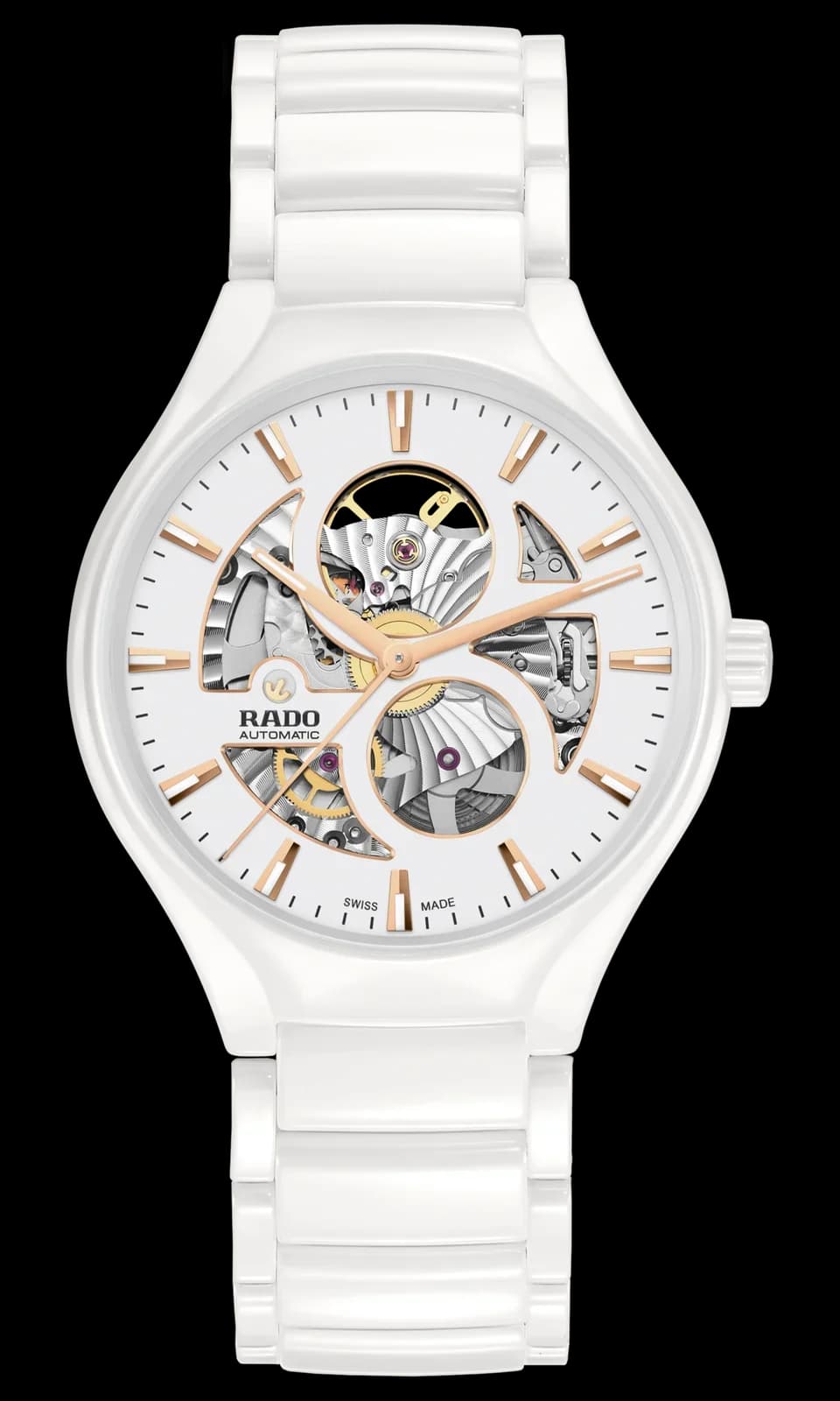 שעון יוניסקס Rado True Round Automatic Open Heart R27115012