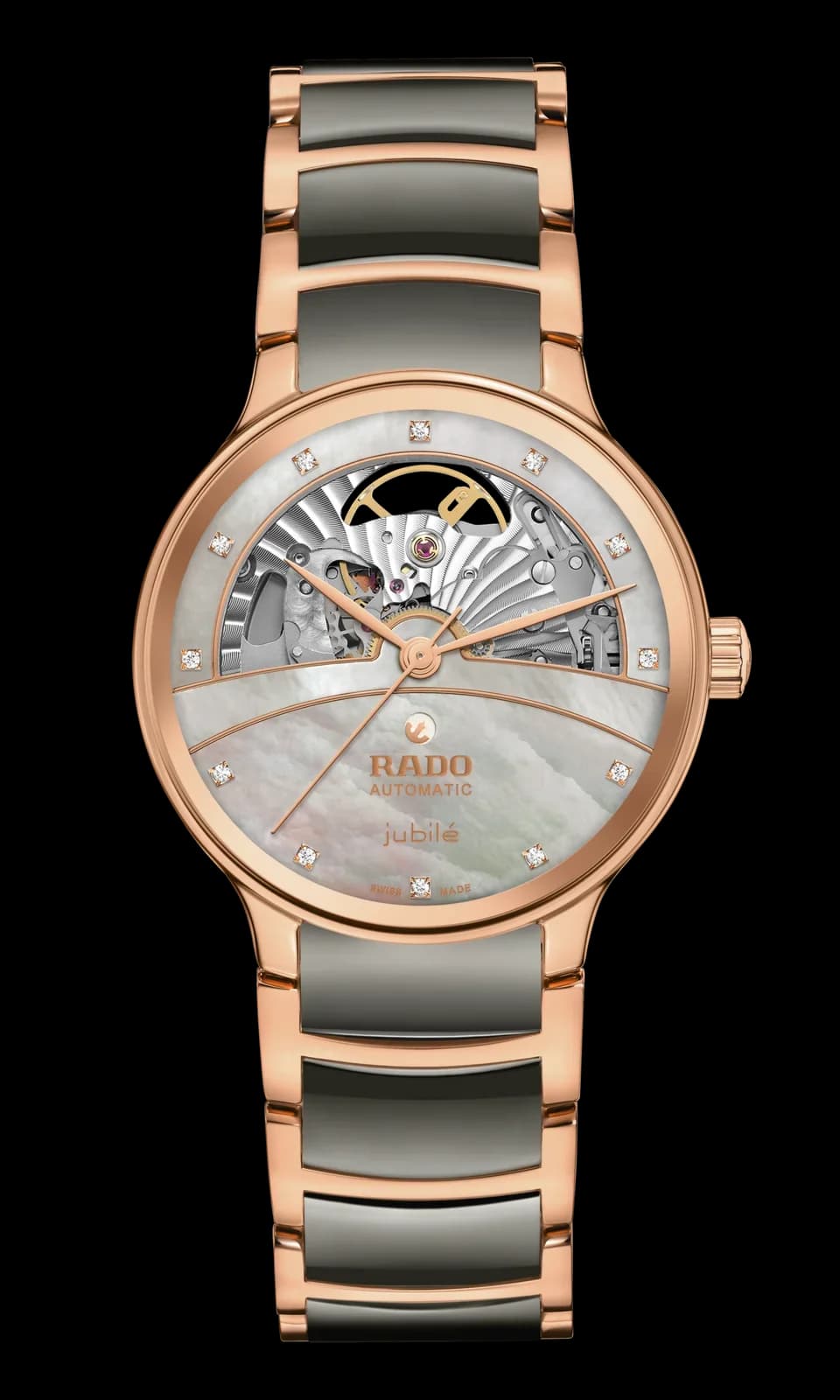 שעון נשים Rado Centrix Automatic Diamonds Open Heart R30029912