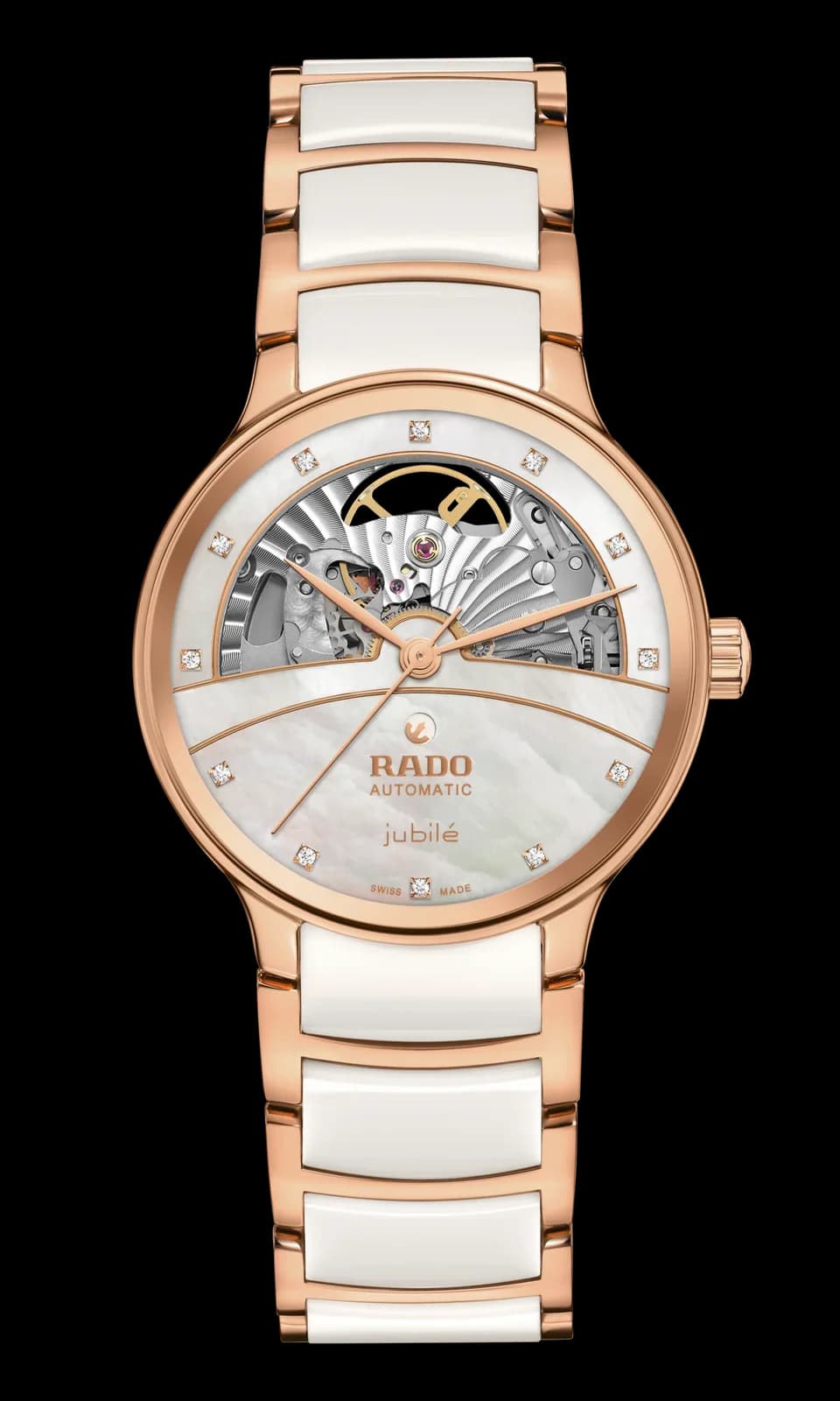 שעון נשים Rado Centrix Automatic Diamonds Open Heart R30029922