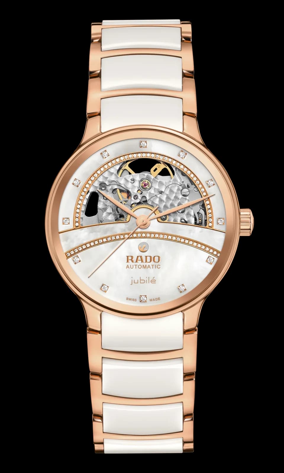 שעון נשים Rado Centrix Automatic Diamonds Open Heart R30029932