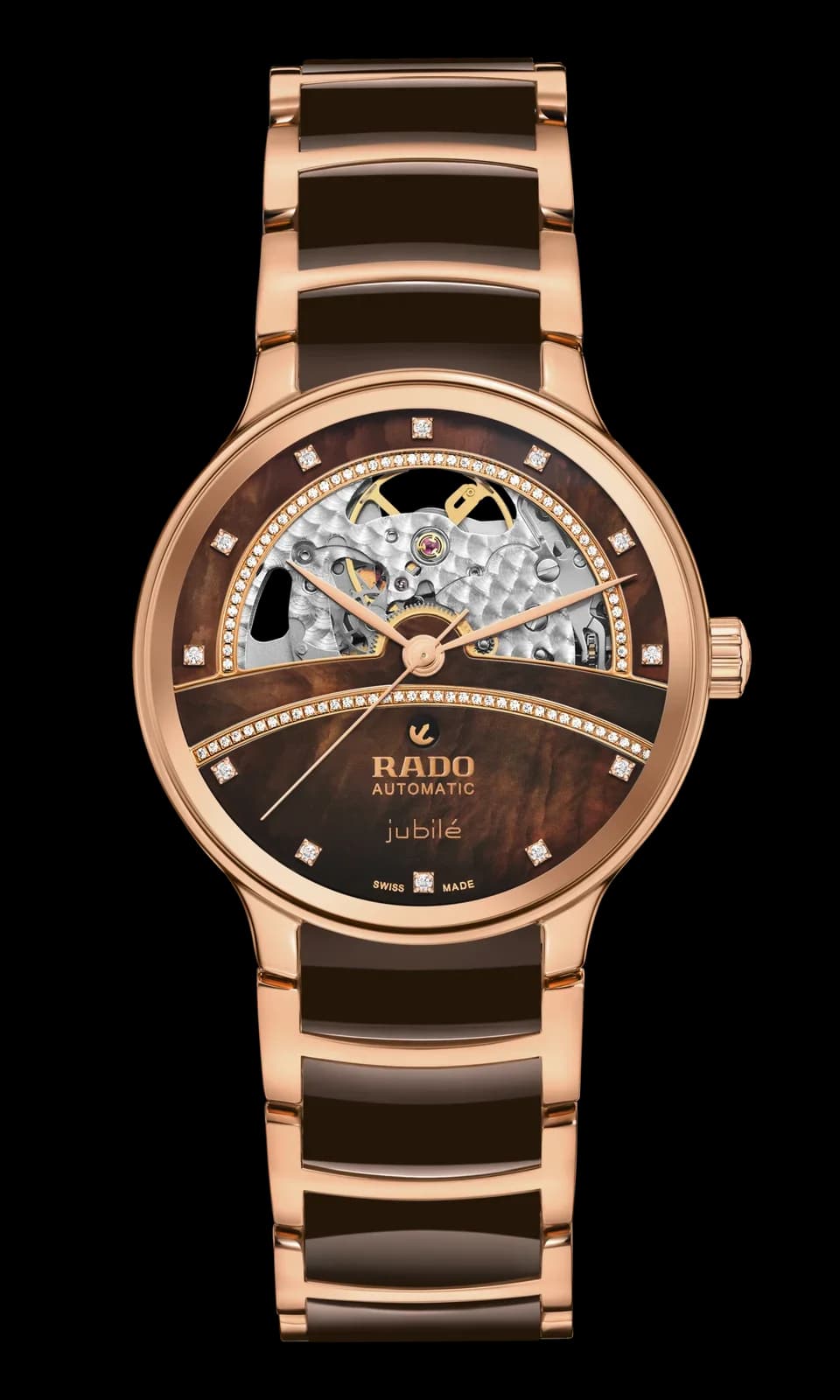 שעון נשים Rado Centrix Automatic Diamonds Open Heart R30029942