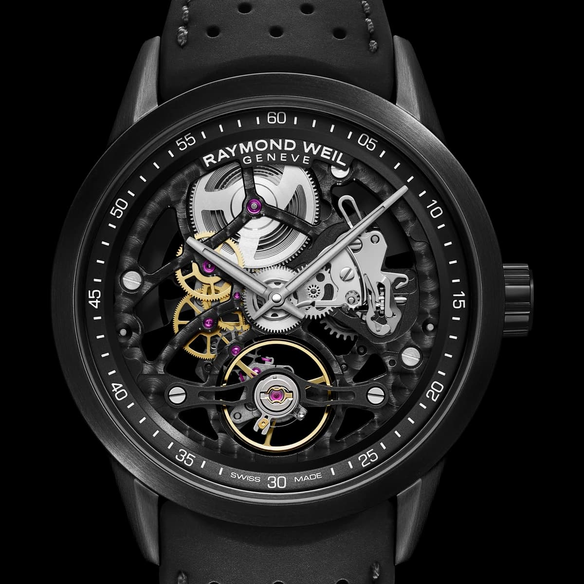 שעון גברים Raymond Weil Freelancer Calibre RW1212 Skeleton
