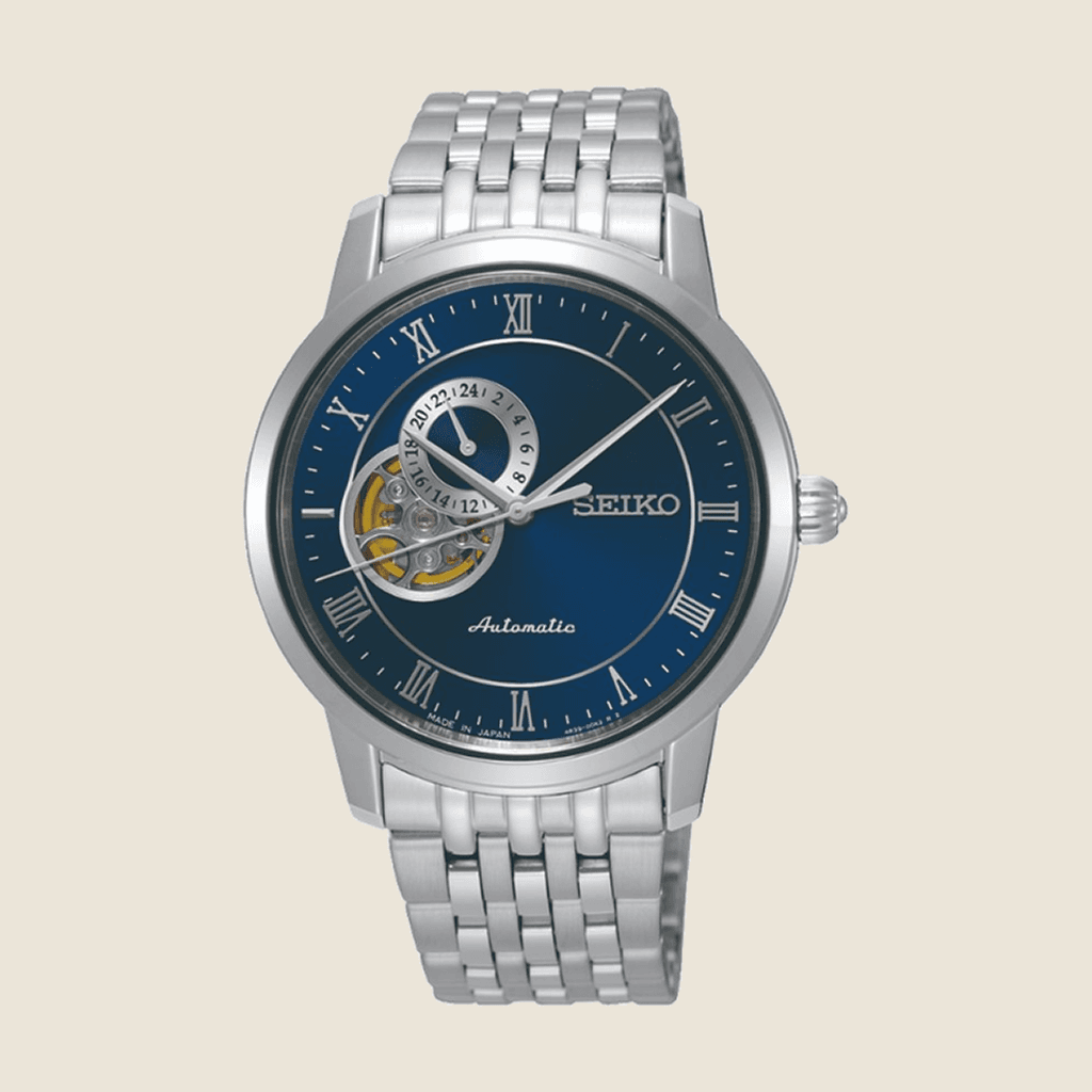 שעון Seiko Presage SSA269J — אוטומטי, לוח כחול, עיצוב קלאסי | Dialoria