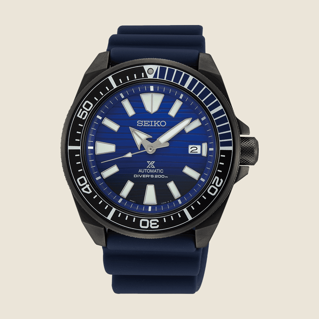 שעון Seiko Prospex Samurai Save The Ocean SRPD09K1 — אוטומטי, רצועת סיליקון | Dialoria