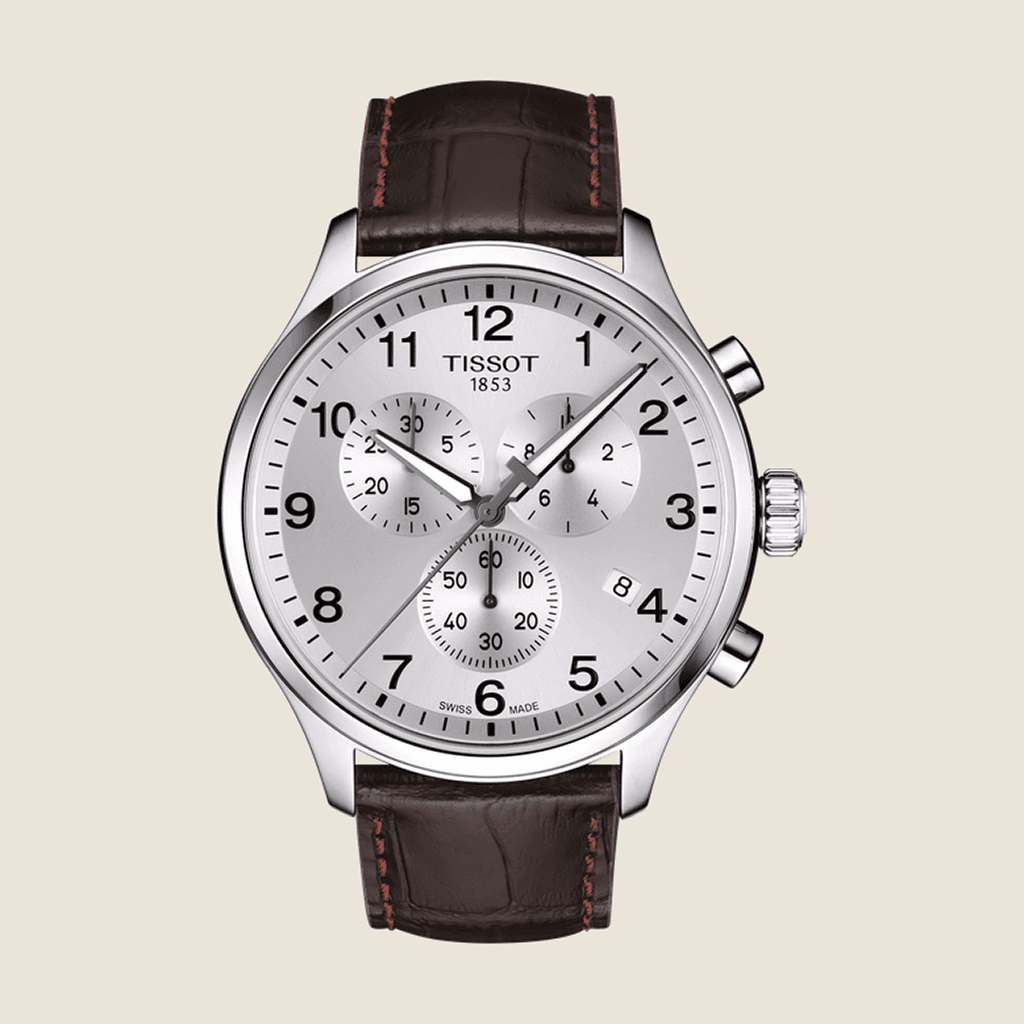 שעון Tissot Chrono XL Classic T116.617.16.037.00 לגברים — כרונוגרף קוורץ שוויצרי, 45mm | Dialoria
